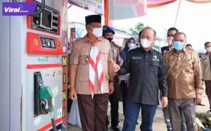 Sekda Muba Drs H Apriyadi MSi meresmikan BUMP dan Kwarran Bayung Lencir, Rabu (30/6/2021). Foto : viralsumsel.com/devi