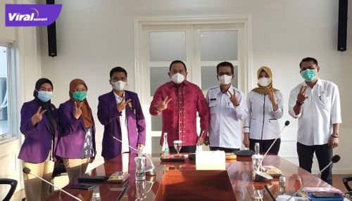 PDHI Sumsel audiensi dengan Bupati Dr Dodi Reza Alex Noerdin Lic Econ MBA di Kantor Perwakilan Musi Banyuasin di Palembang, Selasa (6/7/2021). Foto : viralsumsel.com/dev