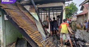 Kebakaran di kelurahan Pasara Lama, Sekip, Gang Beringin, Lahat, Selasa (14/7/2021). Foto : viralsumsel.com/oki