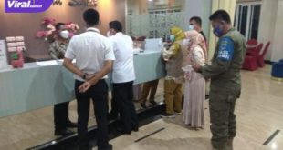 Wakil Bupati H. Haryanto beserta rombongan langsung mengecek ke hotel tersebut, Rabu (22/7/2021) malam. Foto : viralsumsel.com/oki