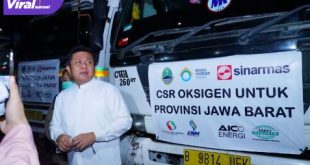 Gubernur Sumsel H Herman Deru melepas keberangkatan pengiriman bantuan oksigen untuk memenuhi kebutuhan masyarakat Jabar, Sabtu (24/7/2021) malam. Foto : viralsumsel.com/sep