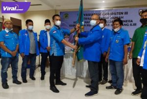 Fardinan SCom terpilih secara aklamasi dalam Musda ke - III DPD KNPI kabupaten PALI, Selasa (27/7/2021). Foto : viralsumsel.com/eko