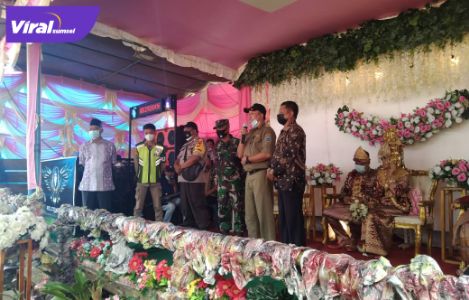 Tim Satgas Covid-19 Lahat mendapati masyakarat yang sedang menyaksikan acara orgen tunggal di Desa Mutar Alam, Kecamatan Kota Agung, Kamis (5/8/2021) pagi. Foto : viralsumsel.com/oki