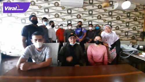 Sejumlah pelatih cabang olahraga peserta pelatihan daerah PON XX Papua meminta maaf, Selasa (17/8/2021). Foto : humas koni sumsel