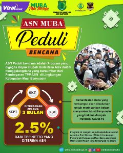 Aksi ASN Peduli Bencana Muba. Foto : ist