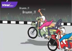 Ilustrasi balapan liar. Foto : net