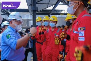 Bupati Muba Dr Dodi Reza Alex Noerdin Lic Econ MBA disela launching Muba MVC dan Pembukaan Pelatihan Sertifikasi Bidang Industri Migas di Eks Komplek BLK Sekayu, Senin (27/9/2021). Foto : viralsumsel.com/devi