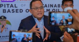 Bupati Muba Dr Dodi Reza Alex Noerdin Lic Econ MBA menjadi pembicara pada Yeosu-UEA Summit 2021, Kamis (30/9/2021). Foto : viralsumsel.com/devi