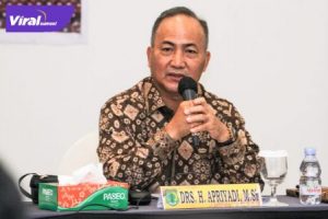 Sekda Muba Apriyadi hadiri tahapan Wawancara Seleksi Uji Kompetensi Bagi Pejabat Pimpinan Tinggi Pratama di Hotel Harper Palembang, Jumat (8/10/2021). Foto : viralsumsel.com/devi