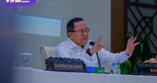 Bupati Muba Dr Dodi Reza Alex Noerdin Lic Econ MBA pada acara FGD Penanggulangan Aktivitas Illegal Drilling dalam Perspektif Hukum dan Dampaknya di Kabupaten Muba, Rabu (13/10/2021). Foto : viralsumsel.com/devi