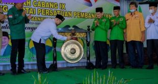 Asisten Bidang Pemerintahan dan Kesra Setda Muba, H Yudi Herzandi MH menghadiri acara Pembukaan Muscab IX PPP Muba, Senin (18/10/2021). Foto : viralsumsel.com/devi