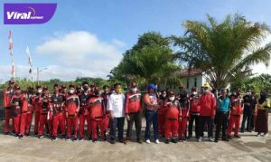 Para atlet KONI PALI siap berjuang di Porprov XIII-2021 di OKU Raya. Foto : viralsumsel.com/eko