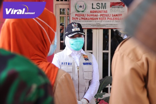 Harnojoyo walikota Palembang pimpin apel siaga fenomena la nina, Selasa (28/12/2021). Foto viralsumsel/Noto