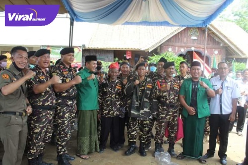 Ahmad Zarkasih Ketua PW GP Ansor Sumsel ketika menghadiri Diklat Terpadu Dasar (DTD) Ke-13 di Kabupaten OKI, (30/12/2021). Foto : Viralsumsel/Noto