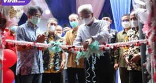 Wakil Gubernur Sumsel H Mawardi Yahya saat Peresmian Pasar Rakyat Jakabaring Palembang, Jumat (7/1/2022) petang. Foto : viralsumsel.com/win
