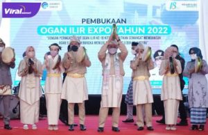 Gubernur Sumsel H Herman Deru buka Ogan Ilir Expo 2022 di komplek perkantoran Tanjung Senai Indralaya, Jumat (7/1/2021) siang. Foto : viralsumsel.com/win