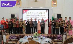 Suasana malam pisah sambut Kapolrestabes Palembang. Foto :viralsumsel.com /nto