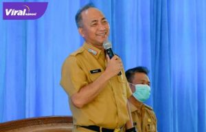 Sekretaris Daerah Muba Drs Apriyadi MSi Dialog Interaktif dalam rangka Menyongsong PTM 100%, Senin (10/1/2022). Foto :viralsumsel.com /dev