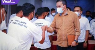 Plt Bupati Muba Beni Hernedi menghadiri penutupan Pelatihan Kader KOLABER, di Hotel Majestic Palembang, Minggu (16/1/2022). Foto : viralsumsel.com/dev