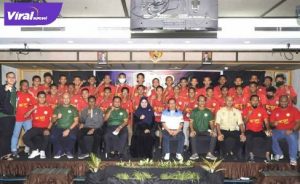 Skuat PS Palembang U-15 proyeksi Piala Soeratin Asprov PSSI Sumsel dilaunching, Minggu (16/1/2022) malam. Foto : viralsumsel.com/alf