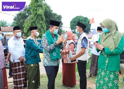 Plt Bupati Musi Banyuasin Beni Hernedi SIP menghadiri kegiatan Pengajian Akbar dan Peringatan Hari Lahir Nahdlatul Ulama ke-96, Minggu (30/1/2022). Foto : viralsumsel.com/dev