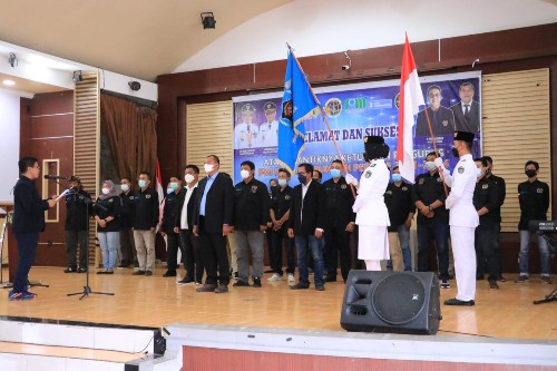 Suasana pelantikan pengurus PWI Kota Prabumulih. Foto : viralsumsel.com/mal