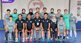Skuad Putri Sumsel akan turun di Women Liga Futsal Profesional Indonesia 2021/2022. Foto : viralsumsel.com/ion