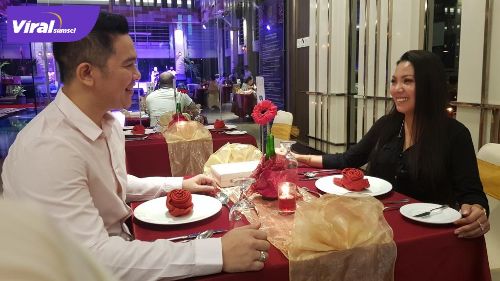 Ilustrasi makan malam romantis di The Excelton Hotel Palembang. Foto : istimewa