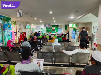 Suasana ruang tunggu RSUD Sekayu, Muba. Foto : viralsumsel.com/dev