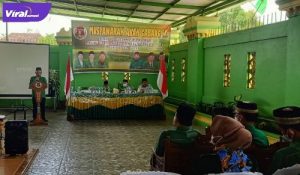 Ketua DPC PPP OKI, H Harun Al Rasyid MAP berikan sambutan dalam Musyawarah Anak Cabang, Senin (14/2/2022). Foto : viralsumsel.com/fia