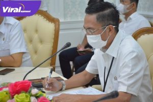 Ratu Dewa, Rabu (2/2/2022) usai memimpin rapat pembahasan Pasar Ikan Modern.
