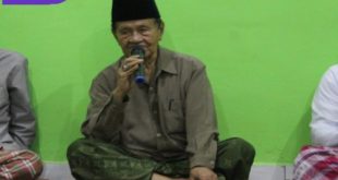 Ketua PCNU kabupaten Banyuasin KH. Kaharuddin Aziz Ketika Sambutan di Acara Beberapa Waktu Lalu. Foto : Nto