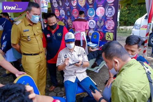 32 tim memeriahkan turnamen E Sport Mobile Legends antar wartawan dan umum di Muba, Selasa (22/2/2022). Foto : viralsumsel.com/dev 
