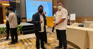 Kepala Dinas Kominfo Muba Herryandi Sinulingga AP menerima Kunjungan Kerja Reses Komisi I DPR RI di Hotel Santika Premiere Palembang, Rabu (23/2/2022). Foto : viralsumsel.com/dev