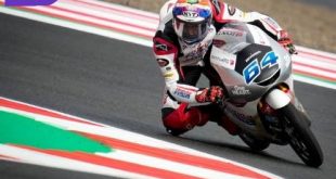 Mario Suryo Aji akan memulai balapan Moto3 Indonesia 202 di sirkuit Mandalika pada barisan paling depan. Foto : MotoGp.com