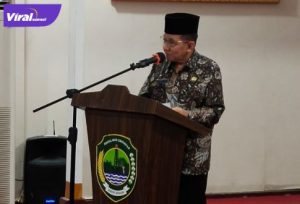 Wakil Bupati PALI Drs H Soemarjono dalam Musrembang RKPD tahun 2023 di ruang rapat Pemda PALI, pada Kamis (31/3/2022). Foto : viralsumsel.com/eko
