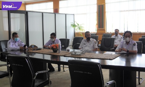 Sekretaris Daerah, H. Husin, S.Pd., MM., M.Pd dalam launching e-perda secara virtual, Rabu (9/3/2022). Foto : viralsumsel.com/fia