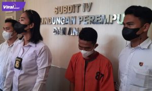 Subdit 4 Renakta Ditreskrimum Polda Sumsel menangkap oknum pelatih futsal dalam kasus pencabulan terhadap dua orang muridnya, Selasa (8/3/2022) siang. Foto : viralsumsel.com/kai