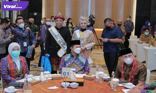 Walikota Palembang H Harnojoyo, hadiri Musrenbang RKPD Kota Palembang tahun 2023 di Santika Premier Hotel, Selasa (14/3/2022) pagi. Foto : viralsumsel.com/nto