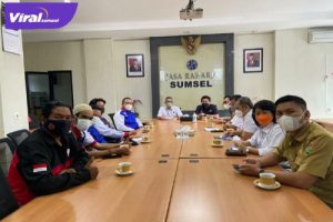 Perwakilan Asosiasi Driver Online Saat Audiensi di Kantor Jasa Raharja Cabang Sumsel. Foto : Viralsumsel/Nto