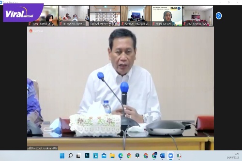 Kegiatan ini diikuti oleh jajaran Unit Pusat, Kantor Wilayah, dan Unit Pelaksana Teknis di seluruh Indonesia melalui virtual zoom meeting. Foto : Viralsumsel/Nto