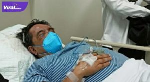 Ade Armando saat dirawat di rumah sakit. Foto : ist