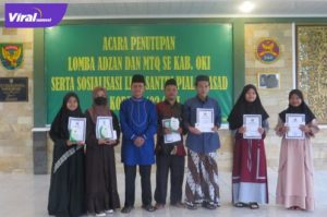 Kodim 0402/OKI sukses menggelar lomba Musabaqah Tilawatil Quran (MTQ) dan Azan tingkat Kabupaten OKI tahun 2022, puncak acara, Kamis (14/04/2022) malam. Foto : viralsumsel.com/fir