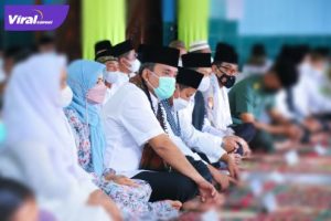 Plt Bupati Muba Beni Hernedi SIP Safari Ramadhan di Masjid Al-Muhajirin, Desa Ulak Paceh, Kamis (14/4/2022). Foto : viralsumsel.com/dev