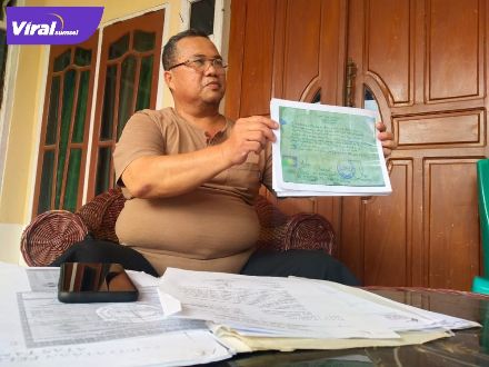 Herianto Dahlan, salah satu korban yang melaporkan mafia tanah ke Mapolres PALI. Foto : viralsumsel.com/eko