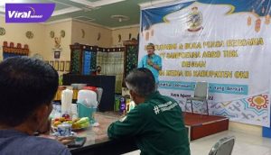 Eldi Nuzan selaku Regional Head Plantation PT. Sampoerna Agro Tbk Region Sumatera melakukan acara Silaturahmi dan Buka Puasa Bersama dengan Insan Media serta LSM di Kayu Agung, Kab. Ogan Komering Ilir, 22 April 2022. Foto : viralsumsel.com/fir