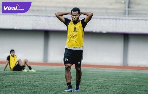 Gelandang Ichsan Kurniawan dalam latihan perdana bersama Dewa United. Foto : ig dewa united