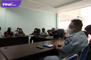 PT Jasa Raharja Cabang Sumsel saat rapat terkait mudik lebaran di pelabuhan Tanjung Api-api, Foto : Viralsumsel