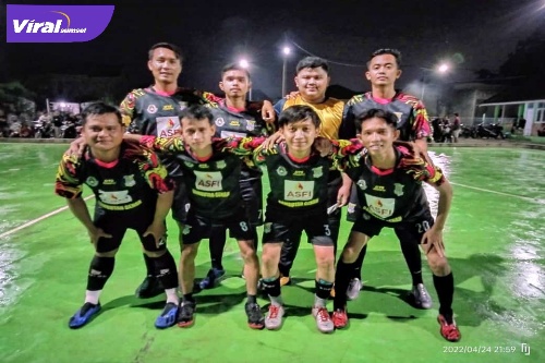Tim Futsal SPFC Asal Desa Sungai Pinang Berhasil Melaju Ke Semi Final Azizah Cup 2022. Foto : Viralsumsel/Eci