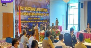 Perwakilan Jasa Raharja Cabang Sumatera Selatan hadiri rapat koordinasi lintas sektoral pengamanan lebaran Idul Fitri 1433 H pada hari Senin, 25 April 2022 di Aula Gedung Presisi Polda Sumsel. Foto : viralsumsel.com/nto